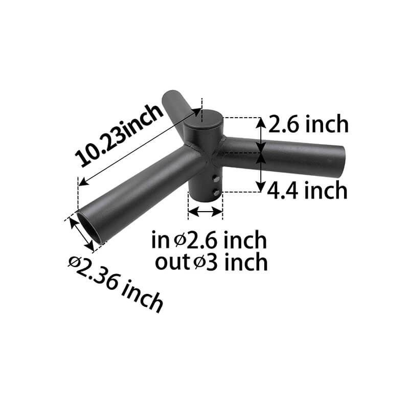 Triple Spoke Bracket 120° Arms