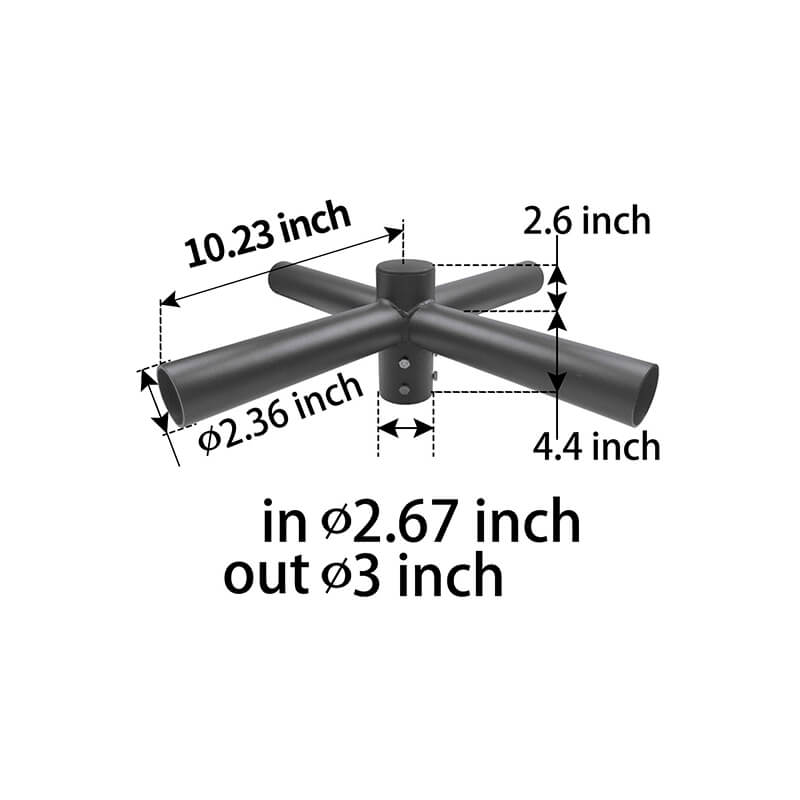 Quad Spoke Bracket 90° Arms