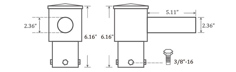 4″ 90°  Single Horizontal Tenon.jpg