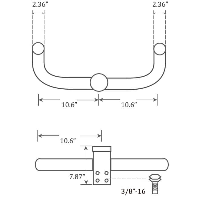 Horizontal short 90° Double Bullhorn.jpg