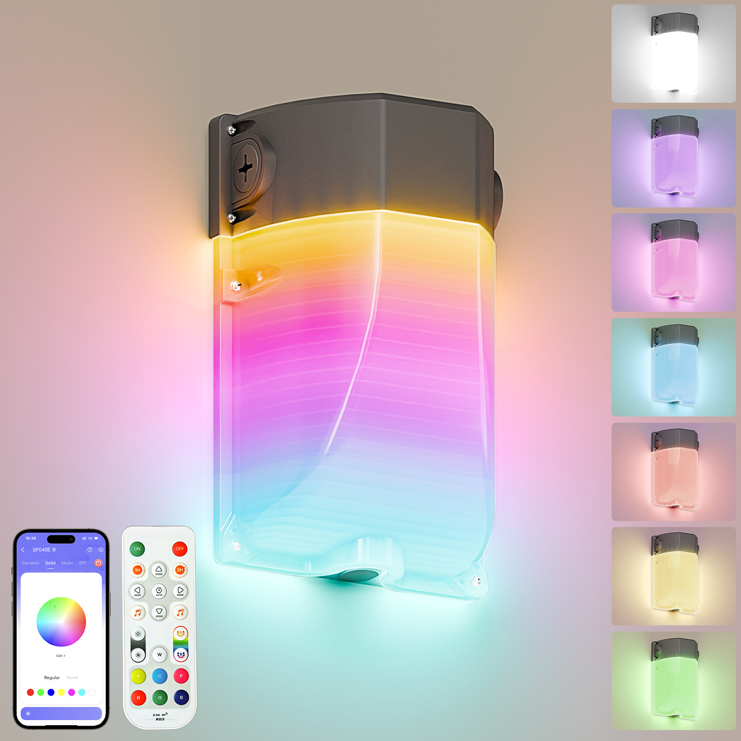 RGB Smart Mini Wall Pack