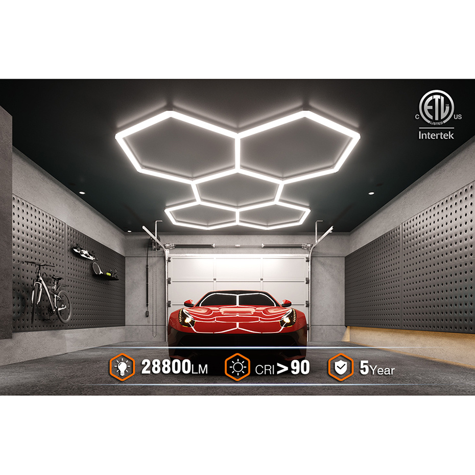 Hexagon Garage Lights