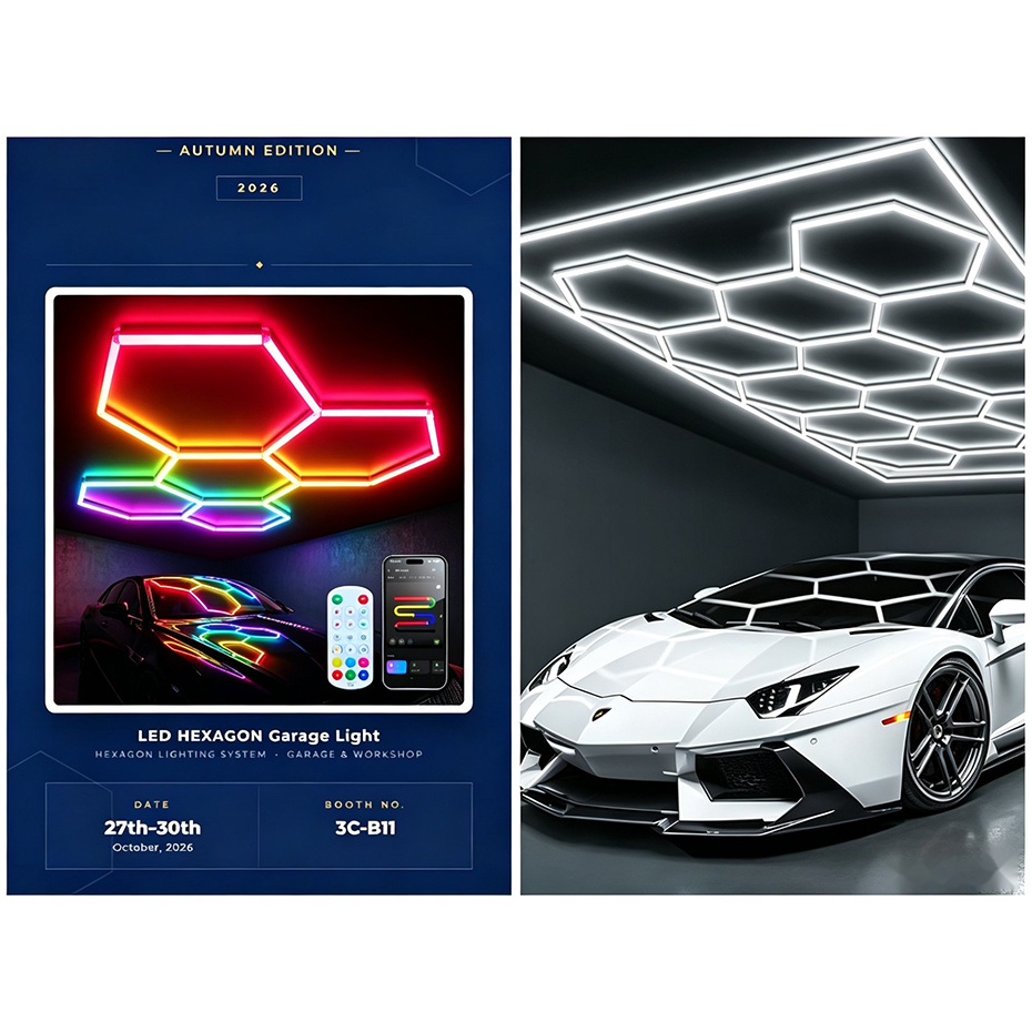 Hexagon Garage Lights