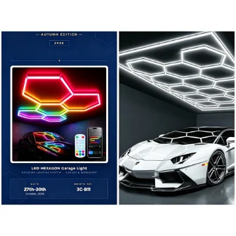 Hexagon Garage Lights